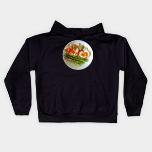 Food Chicken Salad and Asparagus Photo Kids Hoodie